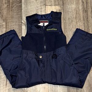 NWOT Weatherproof Kids Dark Blue Overalls-size 4T